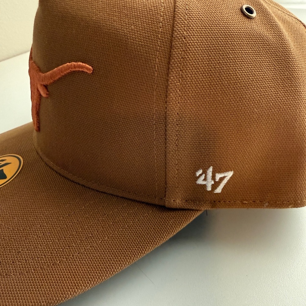 Carhartt Brown Cap with Orange Texas Longhorns 47 hitch cap - Picture 2 of 6